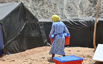 06 13 2024 Distribution of water survival boxes in Elhnaine village