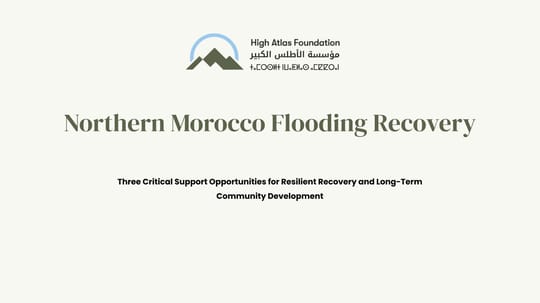Northern Morocco Flooding Recovery pptx