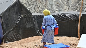 06 13 2024 Distribution of water survival boxes in Elhnaine village
