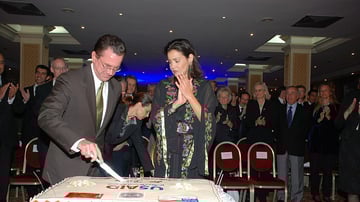 US Ambassador to Morocco Thomas Riley and Princess Lalla Meryem