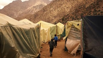 Tents in mounta