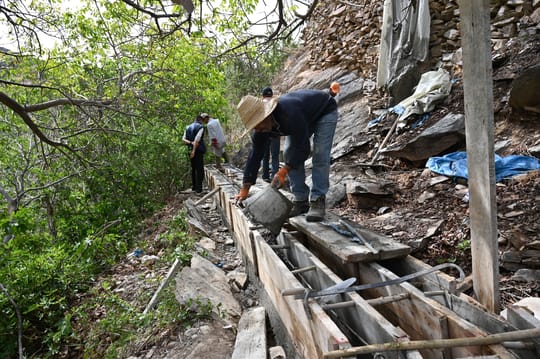 May 2024 Tanamerte village Aghbar Sequia irrigation canal construction with Annenberg Foundation