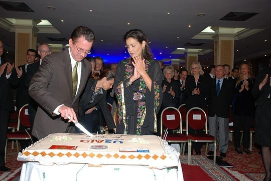US Ambassador to Morocco Thomas Riley and Princess Lalla Meryem