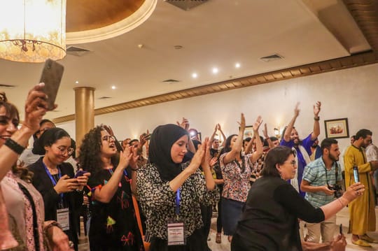 People celebrating together