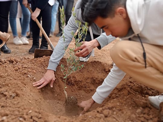 Workshop at a school in berkane