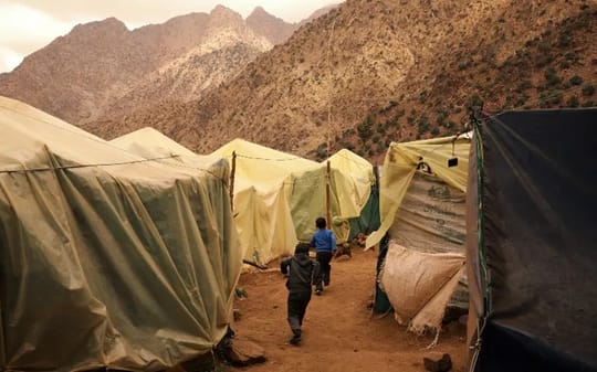 Tents in mounta